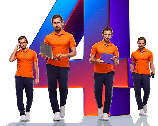 Великолепная четверка Ростелеком в деревня Большая Дорога (Орловская область)